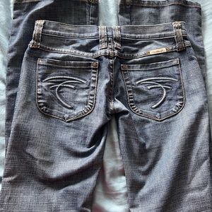 Frankie B low rise flare jeans size 4